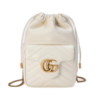 新作 グッチ GGマーモント ミニ バッグ バケット